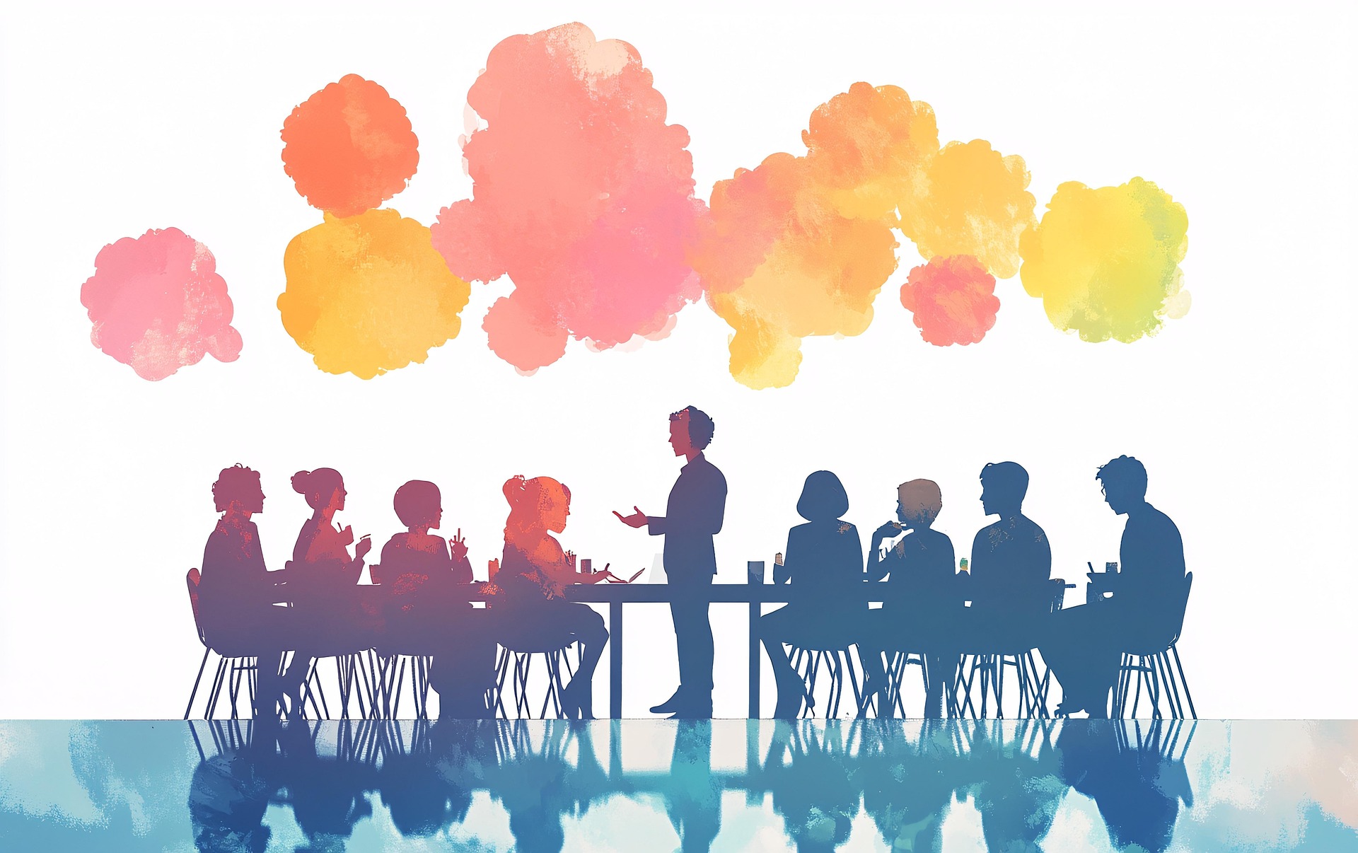 Trabajo creativo en equipo.