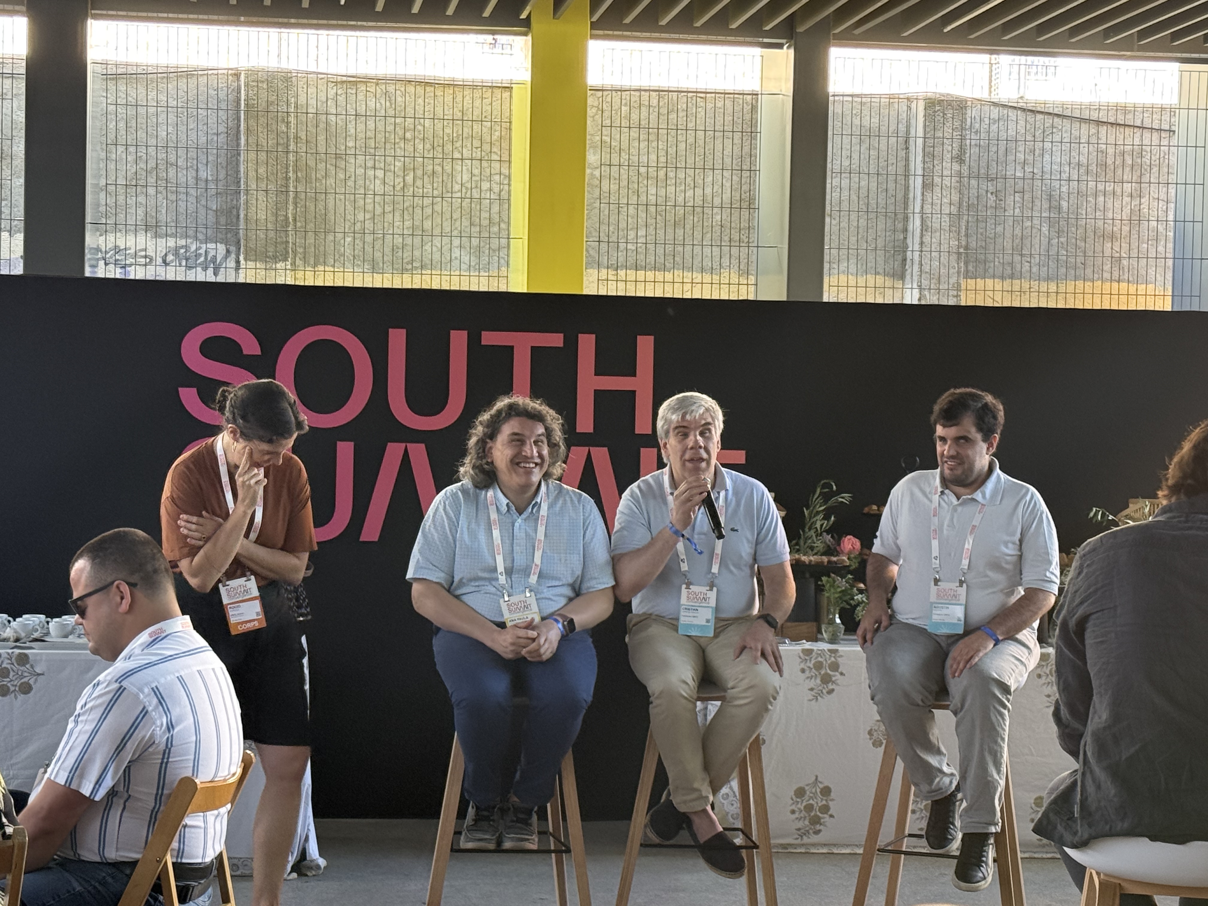 Christian Sainz y Luis Palomares en un panel durante el South Summit